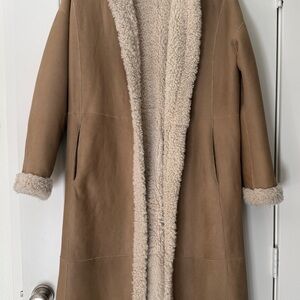 Luxurious Reversible Shearling coat with a Curly Teddy option.